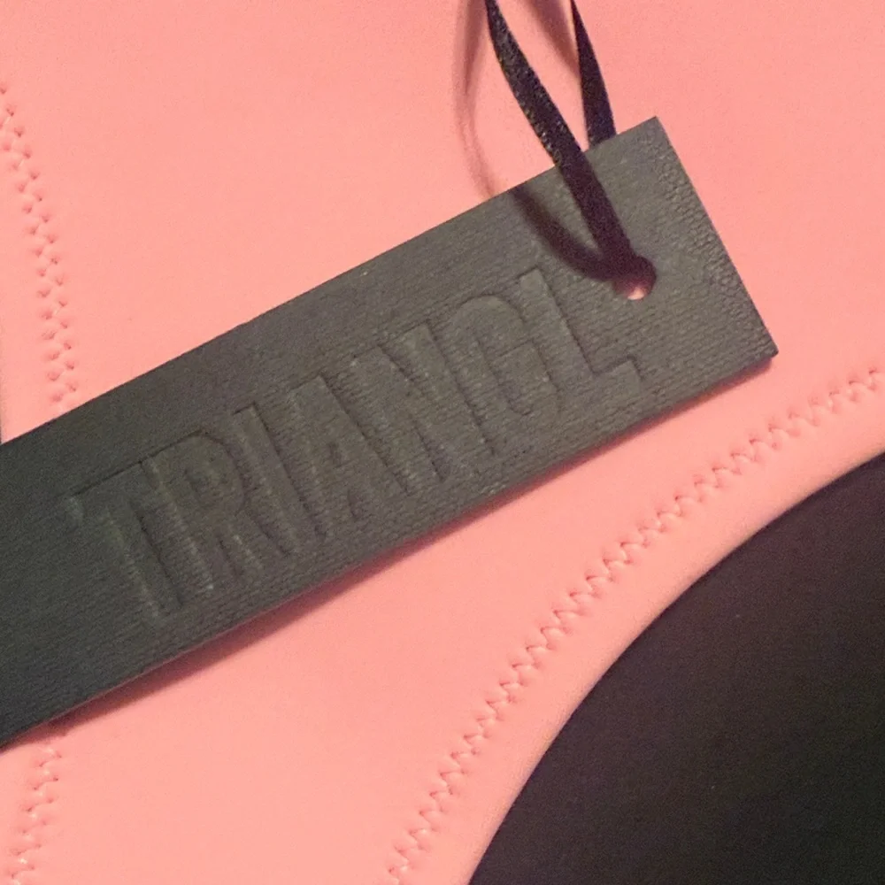 New Triangl Swimwear Pink and Black Bikini Bottom